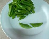 スナップえんどうのごま油炒め作り方1写真