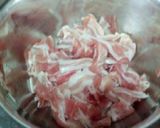 豚薄切り肉ブラックペッパーソース作り方1写真