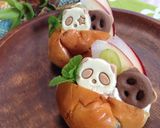 ロールパンでデザートぱんだ☆作り方3写真