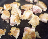簡単おかず！鶏とサツマイモの照りマヨ炒め作り方5写真