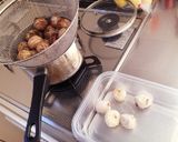 里芋の胡桃醤油和え作り方2写真