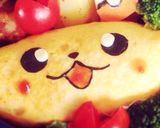キャラ弁✴︎ピカチュウオムライス作り方2写真