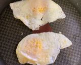 ベーコンエッグのベーグルサンド作り方4写真