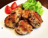 〜秋の味覚たっぷり〜鶏挽肉のハンバーグ作り方7写真