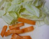煮卵＆ゆで野菜をのせた醤油ラーメン作り方2写真