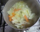 煮卵＆ゆで野菜をのせた醤油ラーメン作り方3写真