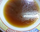 煮卵＆ゆで野菜をのせた醤油ラーメン作り方6写真