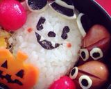 ハロウィン✴︎ミッキー キャラ弁作り方2写真