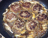 煮込みごぼうバーグ＊きのこソースがけ作り方7写真