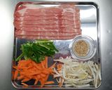 野菜も一緒に肉巻おにぎり作り方1写真