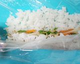 野菜も一緒に肉巻おにぎり作り方4写真