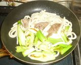 パパのすき焼きうどん❷作り方4写真