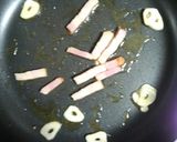 小松菜と油揚げのパスタ＊麺つゆバター作り方2写真