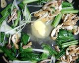 小松菜と油揚げのパスタ＊麺つゆバター作り方6写真