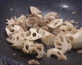 ざっくりレンコンの豚肉きんぴら作り方4写真