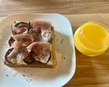 朝ごはんにナスのグリルと生ハムのトースト作り方7写真