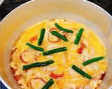 簡単鶏挽肉と竹輪の親子丼♬作り方2写真