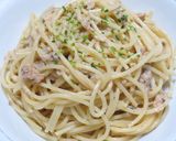 サバの味噌煮缶でサバマヨスパゲッティ♪作り方4写真