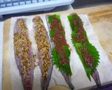 秋刀魚の2色ロール焼き作り方5写真