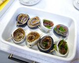 秋刀魚の2色ロール焼き作り方8写真