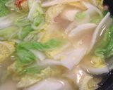 白菜とベーコン、長いものくたくたスープ作り方7写真