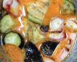 タコとナスの冷製パプリカソースパスタ作り方3写真