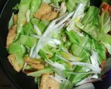 キャベツと油揚げの中華味噌炒め作り方5写真