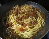 バジルペーストで作るトマトソースのパスタ作り方7写真