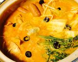 トマトソースと豆乳ＤＥ～餃子鍋　作り方8写真