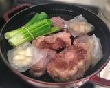 ストウブ*牛すじの下処理と下茹～冷凍保存作り方42写真