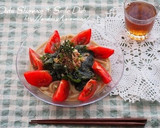 ＊ツナとトマトのごまダレ冷やしうどん＊作り方4写真
