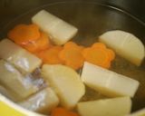 蓮根入り鶏だんごの柔らか煮作り方3写真