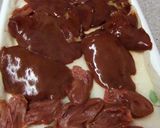 鶏レバーの赤ワイン照ウマ煮作り方1写真
