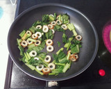 簡単　ちくわと青菜の和風パスタ作り方1写真