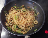 簡単　ちくわと青菜の和風パスタ作り方3写真