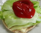 チーズとろけるコンビーフのハンバーガー♪作り方3写真