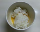 簡単朝食☆残りご飯で玉子チーズ焼き！作り方2写真
