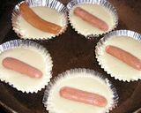 ウインナー丸ごと☆蒸しパン☆作り方2写真