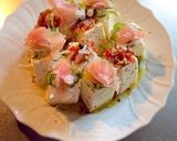 豆腐の生ハムのせ Tofu&RawHam作り方3写真