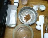 卵2個♪パウンド型でチョコレートケーキ作り方1写真