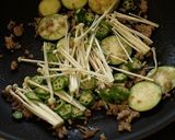 なすとオクラの和風パスタ作り方3写真