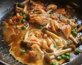 秋鮭としめじのフェットチーネ作り方5写真