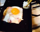 半熟玉子のベーコンエッグ作り方5写真