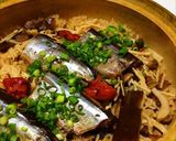 骨まで丸ごと！さんまとキノコの土鍋ご飯作り方5写真