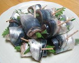 ◆秋刀魚の梅しそ巻き◆作り方2写真