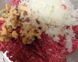 焼野菜と食べるハンバーグ！ボリューム！作り方2写真
