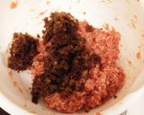 おろしごぼうとひき肉ののし焼き作り方2写真