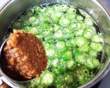 オクラたっぷりトロトロお味噌汁。作り方3写真