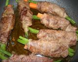 焼き肉のたれで焼く簡単牛肉の野菜巻き作り方3写真
