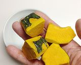 例えば南瓜4つの場合。2分半。お弁当に作り方1写真